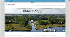 Desktop Screenshot of hurricaneboatyard.com